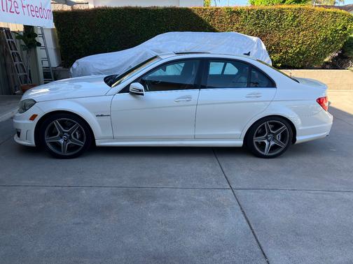 White 2014 Mercedes-Benz C-Class C 63 AMG