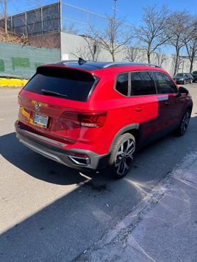 Red 2022 Volkswagen Taos 1.5T SEL