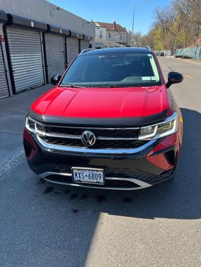 Red 2022 Volkswagen Taos 1.5T SEL