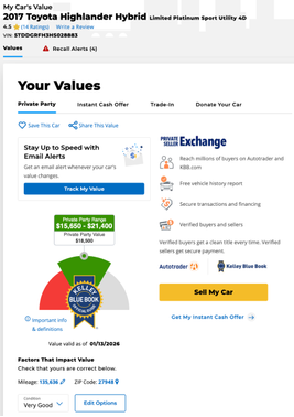 2017 Toyota Highlander Hybrid Limited