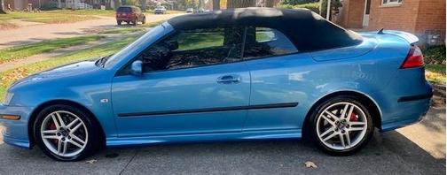 Blue 2006 Saab 9-3 Aero