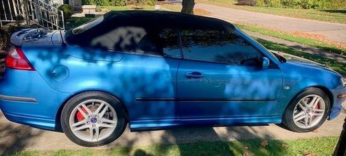 Blue 2006 Saab 9-3 Aero