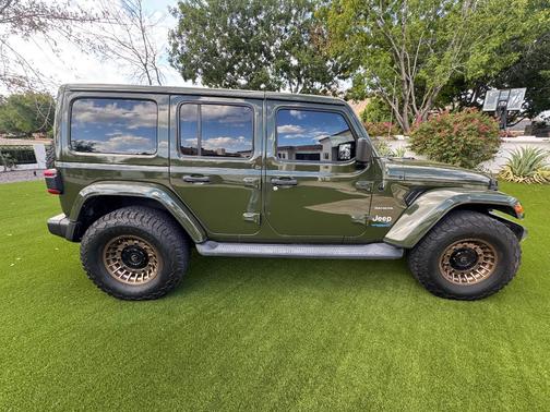 Green 2021 Jeep Wrangler Unlimited 4xe Sahara