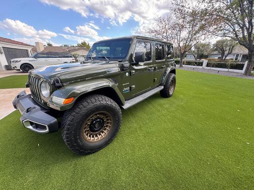 Green 2021 Jeep Wrangler Unlimited 4xe Sahara