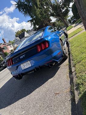 Blue 2017 Ford Mustang GT