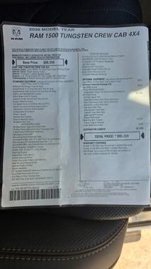 2026 RAM 1500 Tungsten