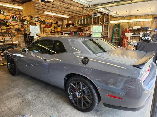 Gray 2018 Dodge Challenger 392 Hemi Scat Pack Shaker