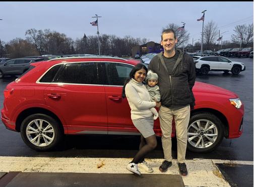 Red 2023 Audi Q3 45 S line Premium
