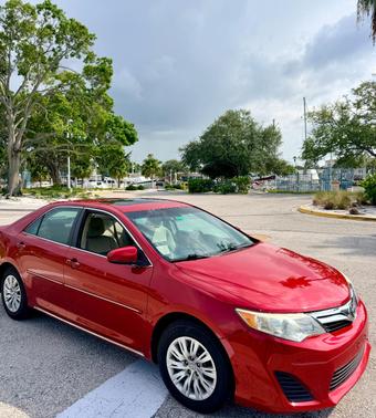 Red 2013 Toyota Camry LE