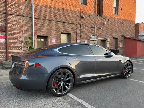 Gray 2020 Tesla Model S Performance