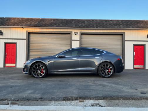 Gray 2020 Tesla Model S Performance