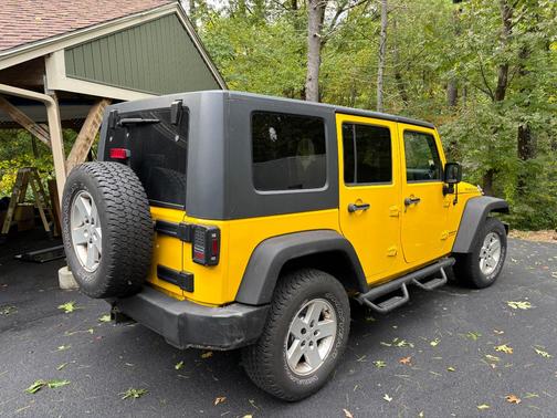 Yellow 2008 Jeep Wrangler Unlimited Rubicon
