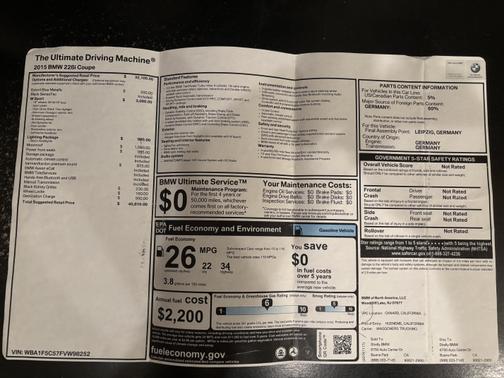 2015 BMW 228 i
