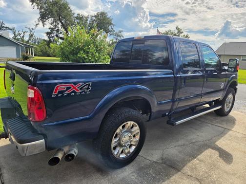 Blue 2012 Ford F-250 Lariat