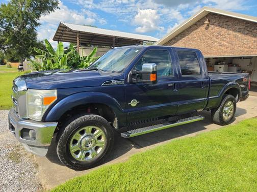 Blue 2012 Ford F-250 Lariat