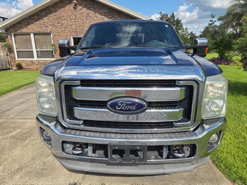 Blue 2012 Ford F-250 Lariat