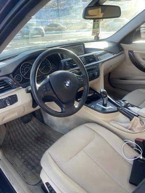 Blue 2014 BMW 320 i