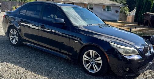 Blue 2008 BMW 550 i