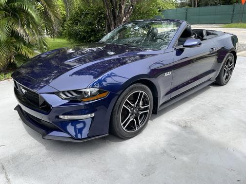 Blue 2020 Ford Mustang GT Premium