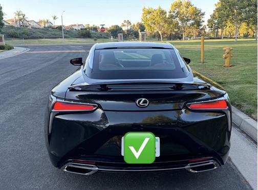 Black 2018 Lexus LC 500 Base