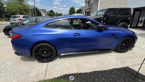 Blue 2022 BMW M4 Base