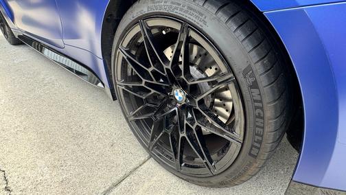 Blue 2022 BMW M4 Base