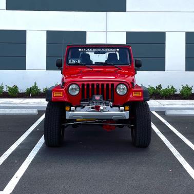 Red 2006 Jeep Wrangler X