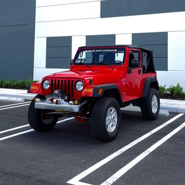 Red 2006 Jeep Wrangler X