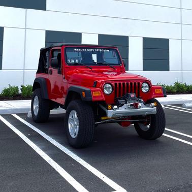 Red 2006 Jeep Wrangler X