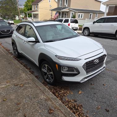 White 2020 Hyundai KONA Limited