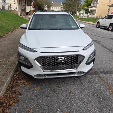 White 2020 Hyundai KONA Limited