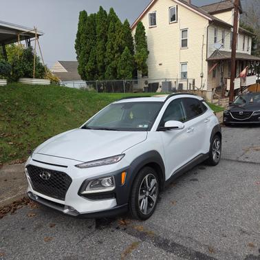 White 2020 Hyundai KONA Limited