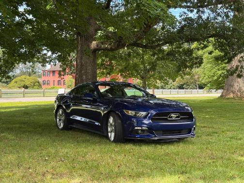 Blue 2015 Ford Mustang GT Premium