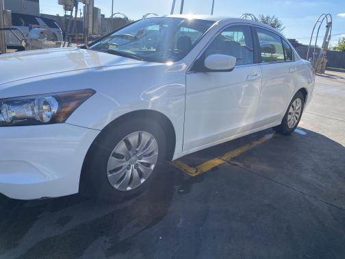 White 2010 Honda Accord LX