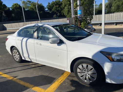 White 2010 Honda Accord LX