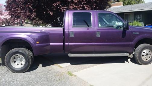 Purple 1999 Ford F-350 XLT Crew Cab Super Duty DRW