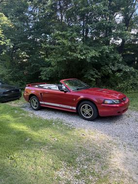 Red 2002 Ford Mustang GT
