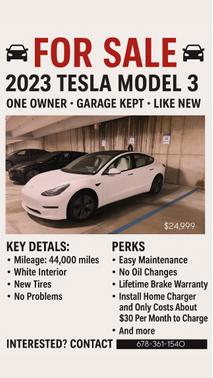 2023 Tesla Model 3 Base