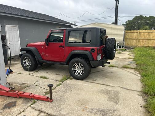 Red 2009 Jeep Wrangler X