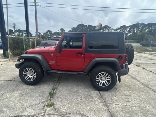Red 2009 Jeep Wrangler X