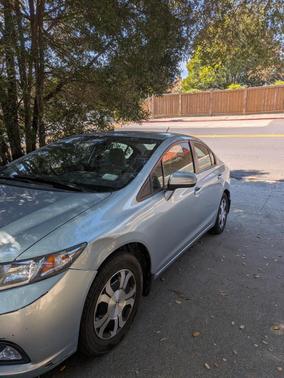 Green 2014 Honda Civic Hybrid Base