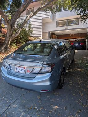 Green 2014 Honda Civic Hybrid Base
