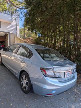 Green 2014 Honda Civic Hybrid Base