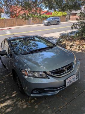 Green 2014 Honda Civic Hybrid Base