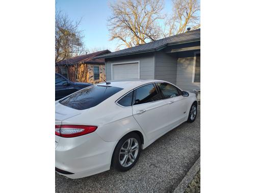 White 2015 Ford Fusion Energi Titanium