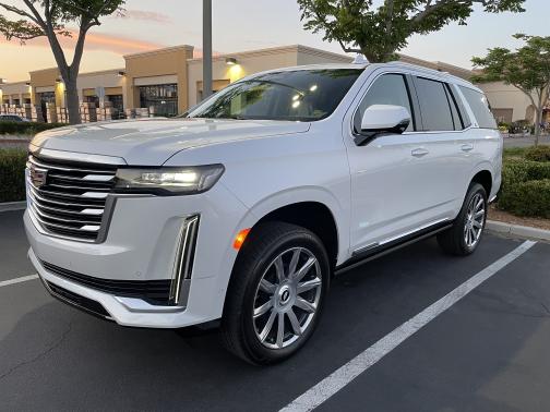 White 2021 Cadillac Escalade Premium Luxury Platinum