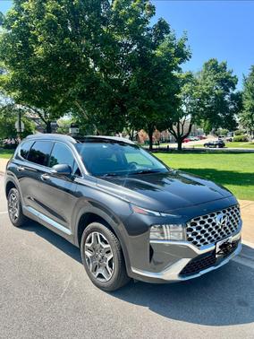 Gray 2023 Hyundai SANTA FE HEV SEL Premium