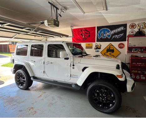 White 2023 Jeep Wrangler 4xe Sahara