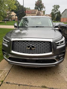 Gray 2021 INFINITI QX80 LUXE