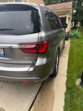 Gray 2021 INFINITI QX80 LUXE